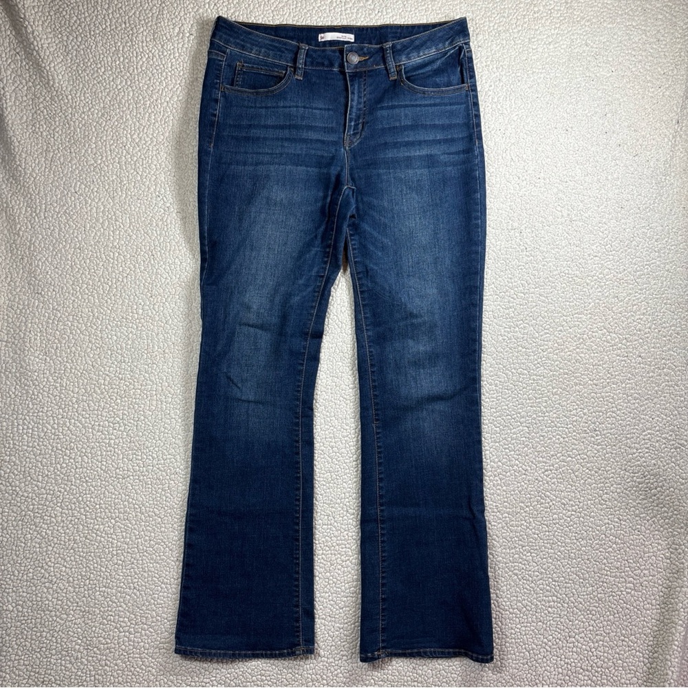 SO Jeans Low Rise Bootcut Women’s Size 11/30W Stretch Dark Wash Blue‎ Jeans